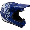 CAPACETE TROY LEE DESIGNS 2021 GP  SILHOUETTE - NAVY / BRANCO